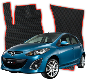 Autokoberce do Mazda 2 DE/DH 2 gen Hatchback 5 dverí (2007-2014)