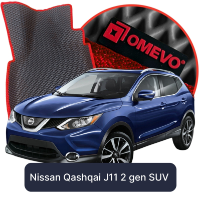 EVA autokoberce OMEVO pre Nissan Qashqai J11 2. generácia SUV (2013-2021)