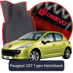 OMEVO 5D Pro Autokoberce do Peugeot 207 1. gen Hatchback 5 dverí (2006-2015)