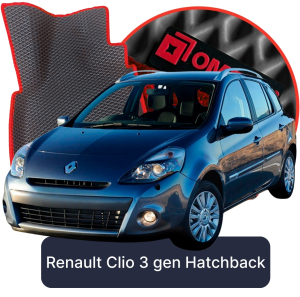 OMEVO 5D Pro Autokoberce do Renault Clio poliftový (od 2009) 3. gen Hatchback 5 dverí (2005-2012)