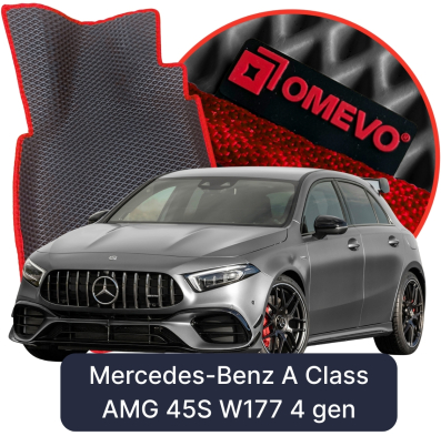 EVA automobilové koberce OMEVO pre Mercedes-Benz A trieda AMG 45S W177 4 gen Hatchback 5 dverí 2019-2025