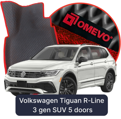 OMEVO 5D Pro Autokoberce do Volkswagen Tiguan R-Line 3. gen SUV 5 dverí (2024-2025)