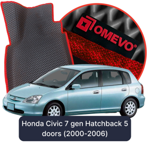 OMEVO 5D Pro Autokoberce do Honda Civic 7 gen hatchback 5 dverí (2000-2006)