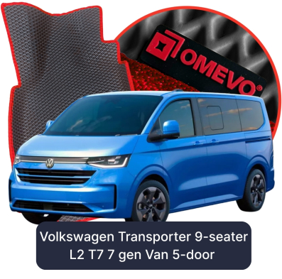 EVA autokoberce OMEVO pre Volkswagen Transporter 9-miestny L2 T7 7 gen Van 5-dverový (2024-2025)