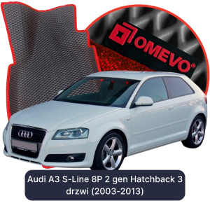 OMEVO 5D Pro Autokoberce do Audi A3 S-Line 8P 2 gen Hatchback 3 dvere (2003-2013)