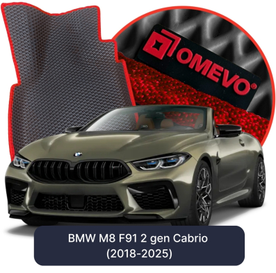 EVA autokoberce OMEVO pre BMW M8 F91 2 gen Cabrio (2018-2025)