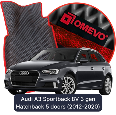 EVA autokoberce OMEVO pre Audi A3 Sportback 8V 3 gen Hatchback 5-dverový (2012-2020)