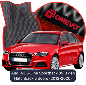 OMEVO 5D Pro Autokoberce do Audi A3 S-Line Sportback 8V 3 gen Hatchback 5 dverí (2012-2020)
