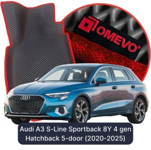 OMEVO 5D Pro Autokoberce do Audi A3 S-Line Sportback 8Y 4 gen Hatchback 5-dverový (2020-2025)