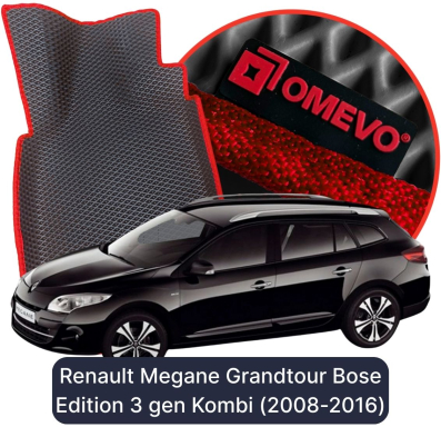 EVA autokoberce OMEVO pre Renault Megane Grandtour Bose Edition 3 gen Kombi (2008-2016)