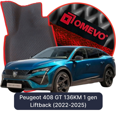 EVA autokoberce OMEVO pre Peugeot 408 GT 136PS 1. gen Liftback (2022-2025)