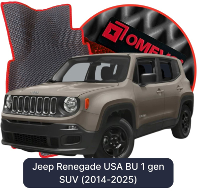 EVA autokoberce OMEVO pre Jeep Renegade USA BU 1. gen SUV (2014-2025)