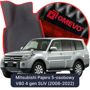 OMEVO 5D Pro Autokoberce do Mitsubishi Pajero 5-miestny V80 4. generácia SUV (2006-2022)