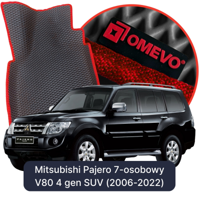 EVA autokoberce OMEVO pre Mitsubishi Pajero 7-miestny V80 4. generácia SUV (2006-2022)