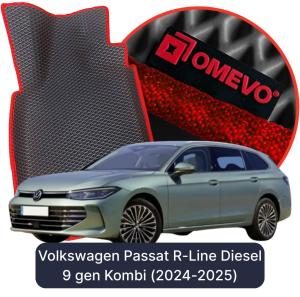 OMEVO 5D Pro Autokoberce do Volkswagen Passat R-Line Diesel 9. gen Kombi (2024-2025)