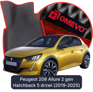 OMEVO 5D Pro Autokoberce do Peugeot 208 Allure 2. gen Hatchback (2019-2025)
