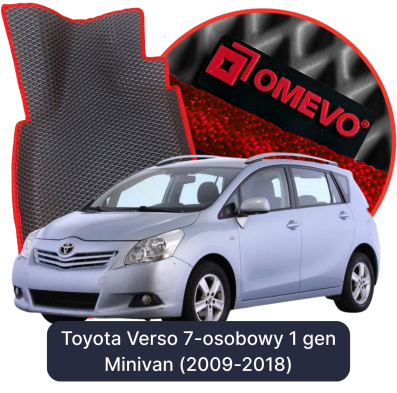 EVA autokoberce OMEVO pre Toyota Verso 7-miestny 1. gen Minivan (2009-2018)