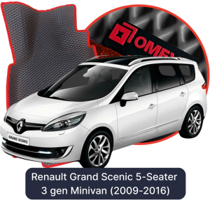 OMEVO 5D Pro Autokoberce do Renault Grand Scenic 5-miestny 3 gen Minivan (2009-2016)