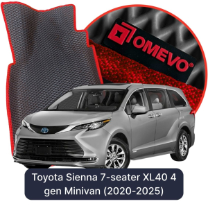 OMEVO 5D Pro Autokoberce do Toyota Sienna 7-miestny XL40 4. gen Minivan (2020-2025)