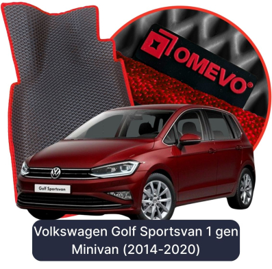 EVA autokoberce OMEVO pre Volkswagen Golf Sportsvan 1. gen Minivan (2014-2020)