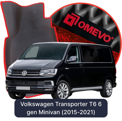 EVA autokoberce OMEVO pre Volkswagen Transporter 9-miestny T6 6. gen Minivan (2015-2021)