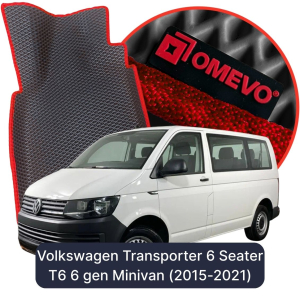 OMEVO 5D Pro Autokoberce do Volkswagen Transporter 6 mest T6 6 gen Minivan (2015-2021)