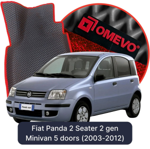 OMEVO 5D Pro Autokoberce do Fiat Panda 2 mesta 2 gen Minivan 5 dverí (2003-2012)