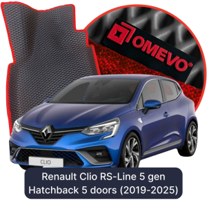 OMEVO 5D Pro Autokoberce do Renault Clio RS-Line 5 gen Hatchback 5 dverí (2019-2025)