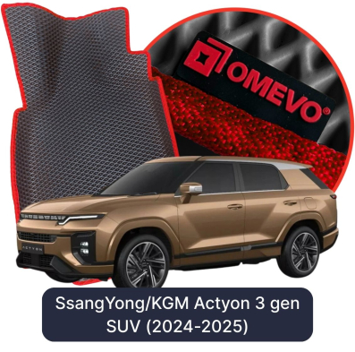 EVA autokoberce OMEVO pre SsangYong/KGM Actyon 3 gen SUV (2024-2025)