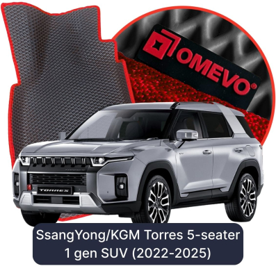 EVA autokoberce OMEVO pre SsangYong/KGM Torres 5 - miestny 1 gen SUV (2022-2025)