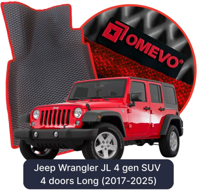 EVA autokoberce OMEVO pre Jeep Wrangler JL 4. gen SUV 4 dvere Long (2017-2025)