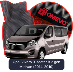 OMEVO 5D Pro Autokoberce do Opel Vivaro 9-miestny B 2. gen Minivan (2014-2019)