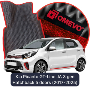 OMEVO 5D Pro Autokoberce do Kia Picanto GT-Line JA 3. gen Hatchback 5 dverí (2017-2025)