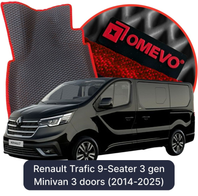 EVA autokoberce OMEVO pre Renault Trafic 9-miestny 3 gen Minivan 3 dvere (2014-2025)