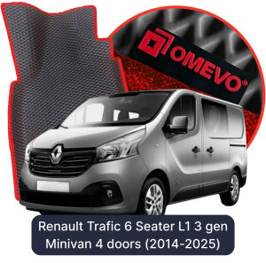 OMEVO 5D Pro Autokoberce do Renault Trafic 6 mest L1 3 gen Minivan 4 dvere (2014-2025)