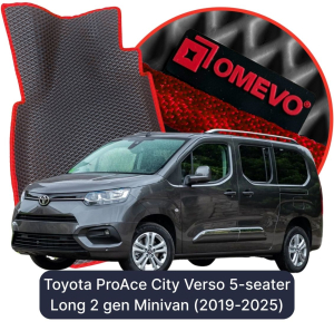 OMEVO 5D Pro Autokoberce do Toyota ProAce City Verso 5-miestny Long 2. gen Minivan (2019-2025)
