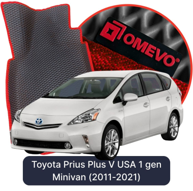 EVA autokoberce OMEVO pre Toyota Prius Plus V USA 1. gen Minivan (2011-2021)