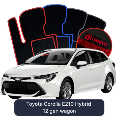 Velúrové autokoberce OMEVO pre Toyota Corolla E210 Hybrid 12 gen Kombi (2018-2025)
