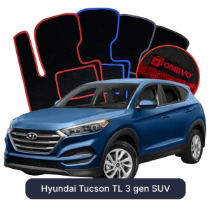 Velúrové autokoberce OMEVO pre Hyundai Tucson TL 3 gen SUV (2015-2020)