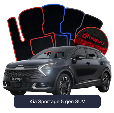 Velúrové autokoberce OMEVO pre Kia Sportage 5 gen SUV (2021-2025)