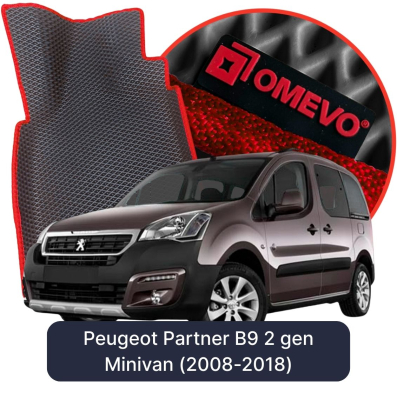 EVA autokoberce OMEVO pre Peugeot Partner B9 2. gen Minivan (2008-2018)