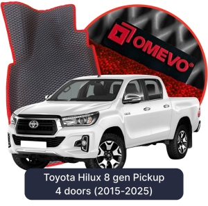 OMEVO 5D Pro Autokoberce do Toyota Hilux 8 gen Pick-up 4 dvere (2015-2025)