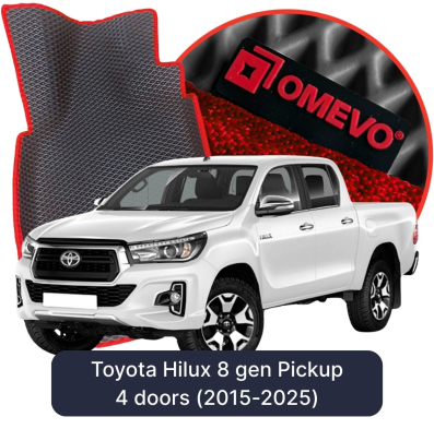 EVA autokoberce OMEVO pre Toyota Hilux 8 gen Pick-up 4 dvere (2015-2025)