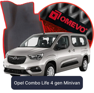 EVA autokoberce OMEVO pre Opel Combo Life 4. gen Minivan (2018-2025)