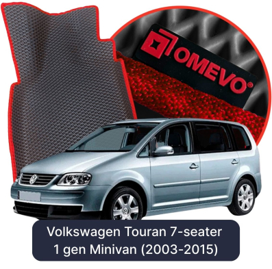 EVA autokoberce OMEVO pre Volkswagen Touran 7-miestny 1. gen Minivan (2003-2015)