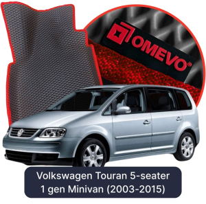 OMEVO 5D Pro Autokoberce do Volkswagen Touran 5-miestny 1. gen Minivan (2003-2015)