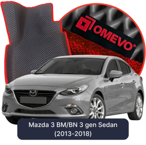 OMEVO 5D Pro Autokoberce do Mazda 3 BM/BN 3. gen Sedan (2013-2018)