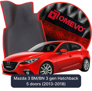 OMEVO 5D Pro Autokoberce do Mazda 3 BM/BN 3. gen Hatchback 5 dverí (2013-2018)