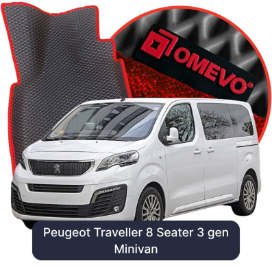 EVA autokoberce OMEVO pre Peugeot Traveller 8-miestny 3. gen Minivan (2016-2025)