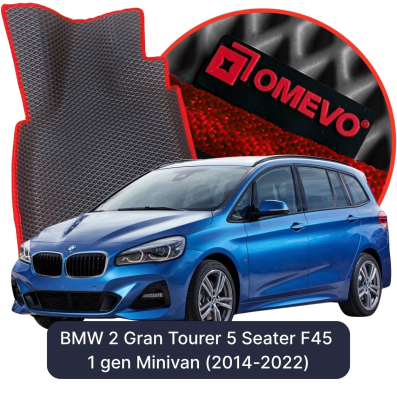 EVA autokoberce OMEVO pre BMW 2 Gran Tourer 5 mest F45 1 gen Minivan (2014-2022)